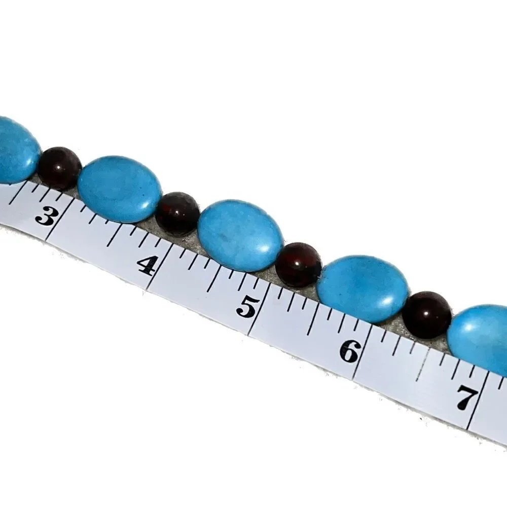 TURQUOISE and other stone bracelet, very cute!
